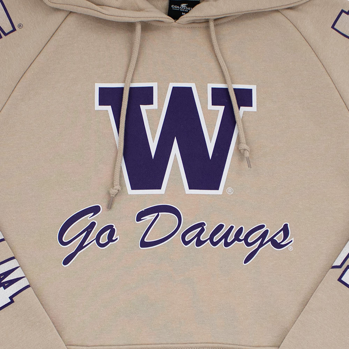 Washington Huskies Big Break Khaki Hoodie
