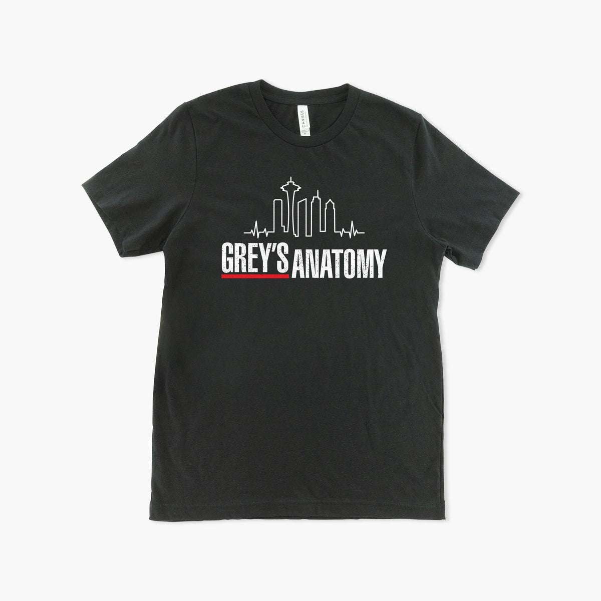 Grey's Anatomy Skyline Black T-Shirt