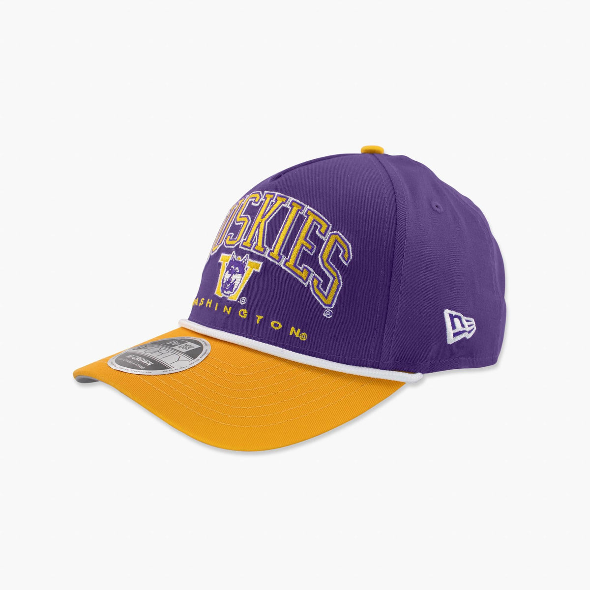 Washington Huskies Purple Throwback Arched Snapback