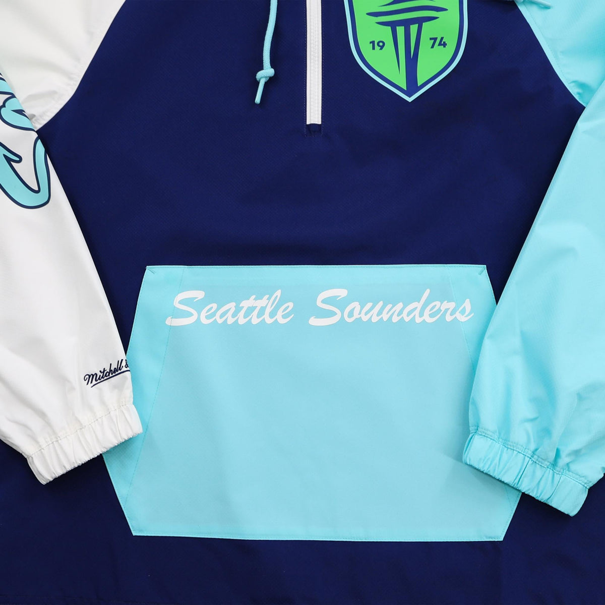 Seattle Sounders 1/4 Zip Anorak Windbreaker Jacket