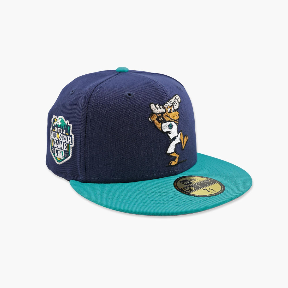 Seattle Mariners 2023 All-Star Game Moose Navy/Teal Fitted Hat