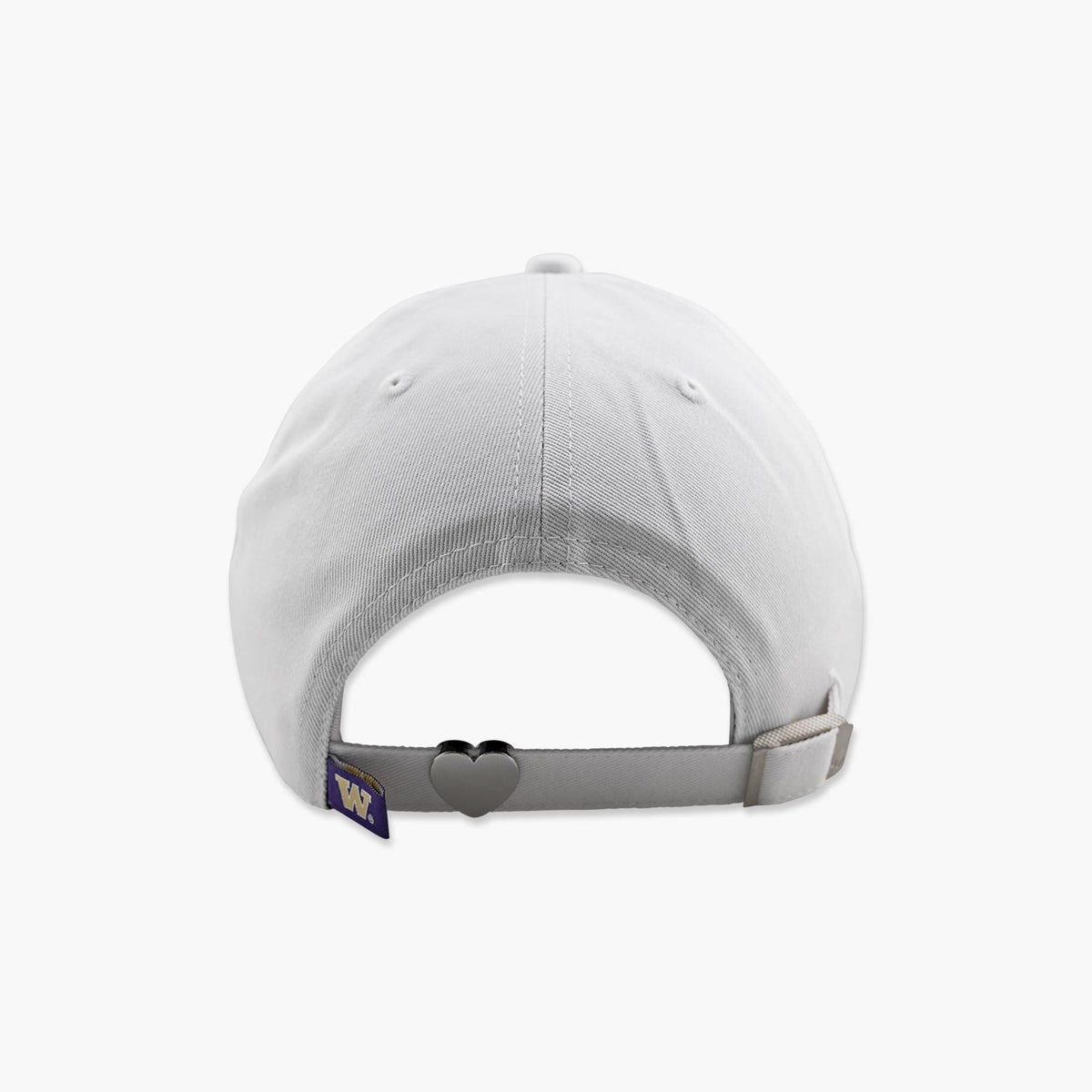 Washington Huskies White Trendy Script Clean Up Adjustable Hat