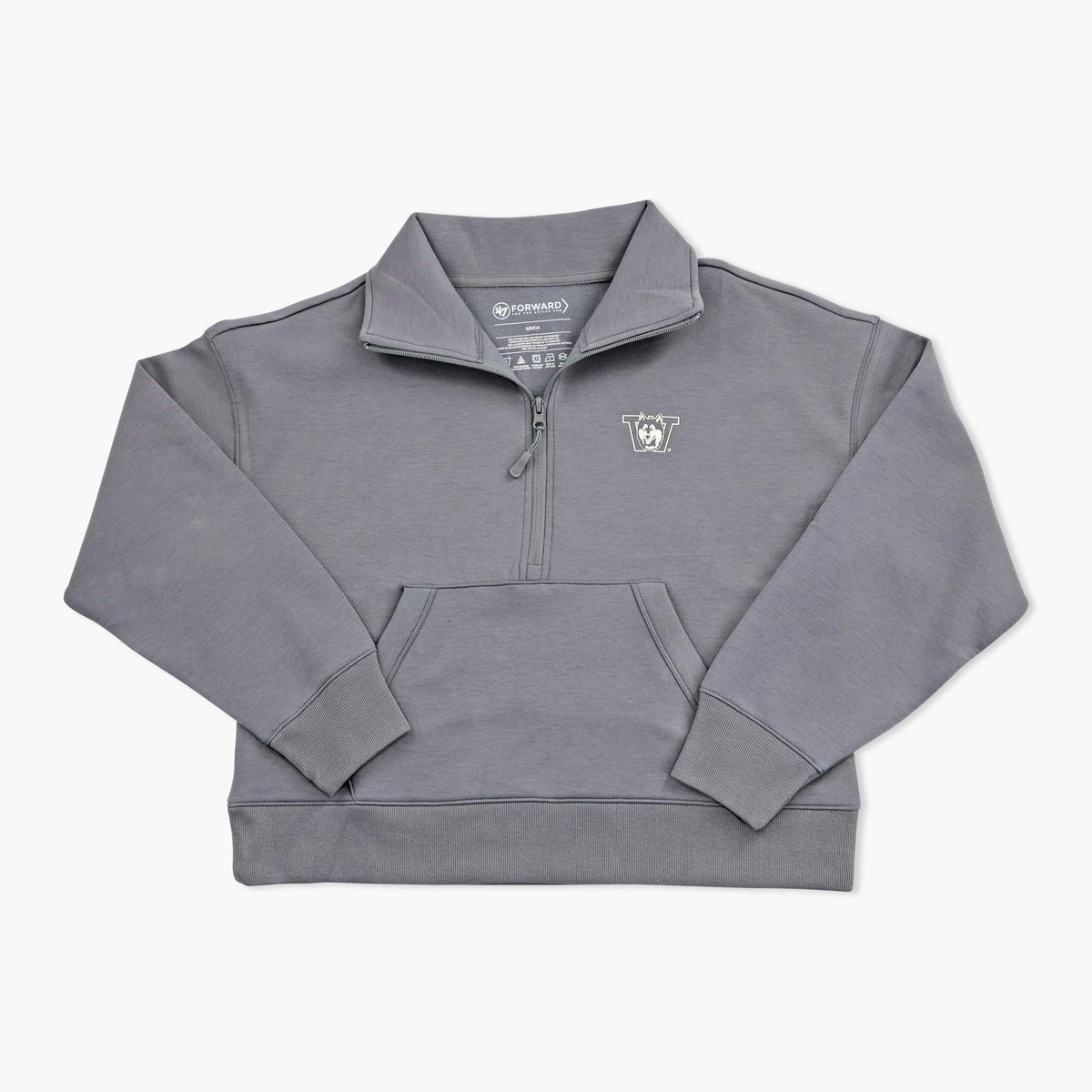 Washington Huskies Women's Shadow Grey Active 1/2 Zip Pullover Jacket