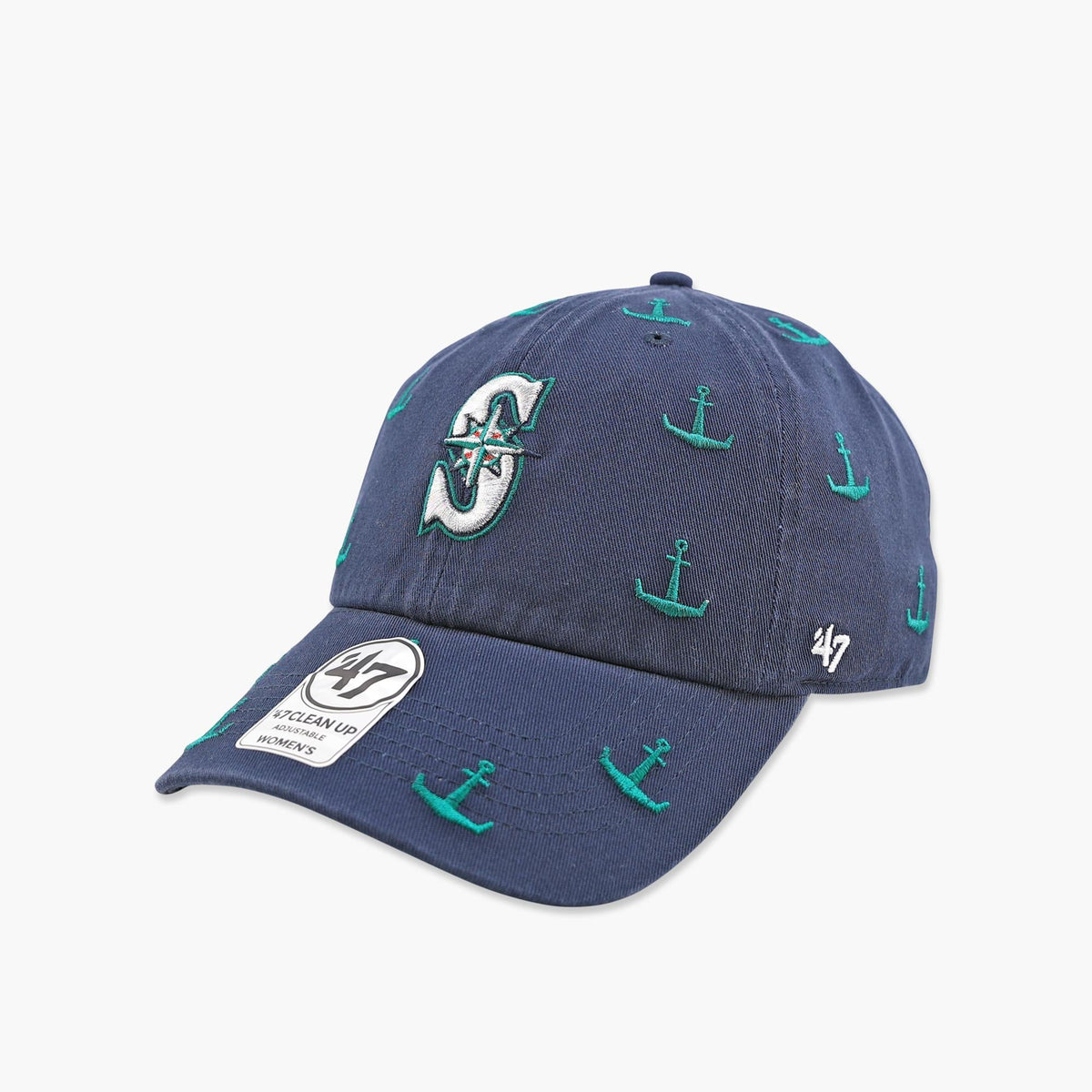 Seattle Mariners Women's Navy Anchor Clean Up Adjustable Hat