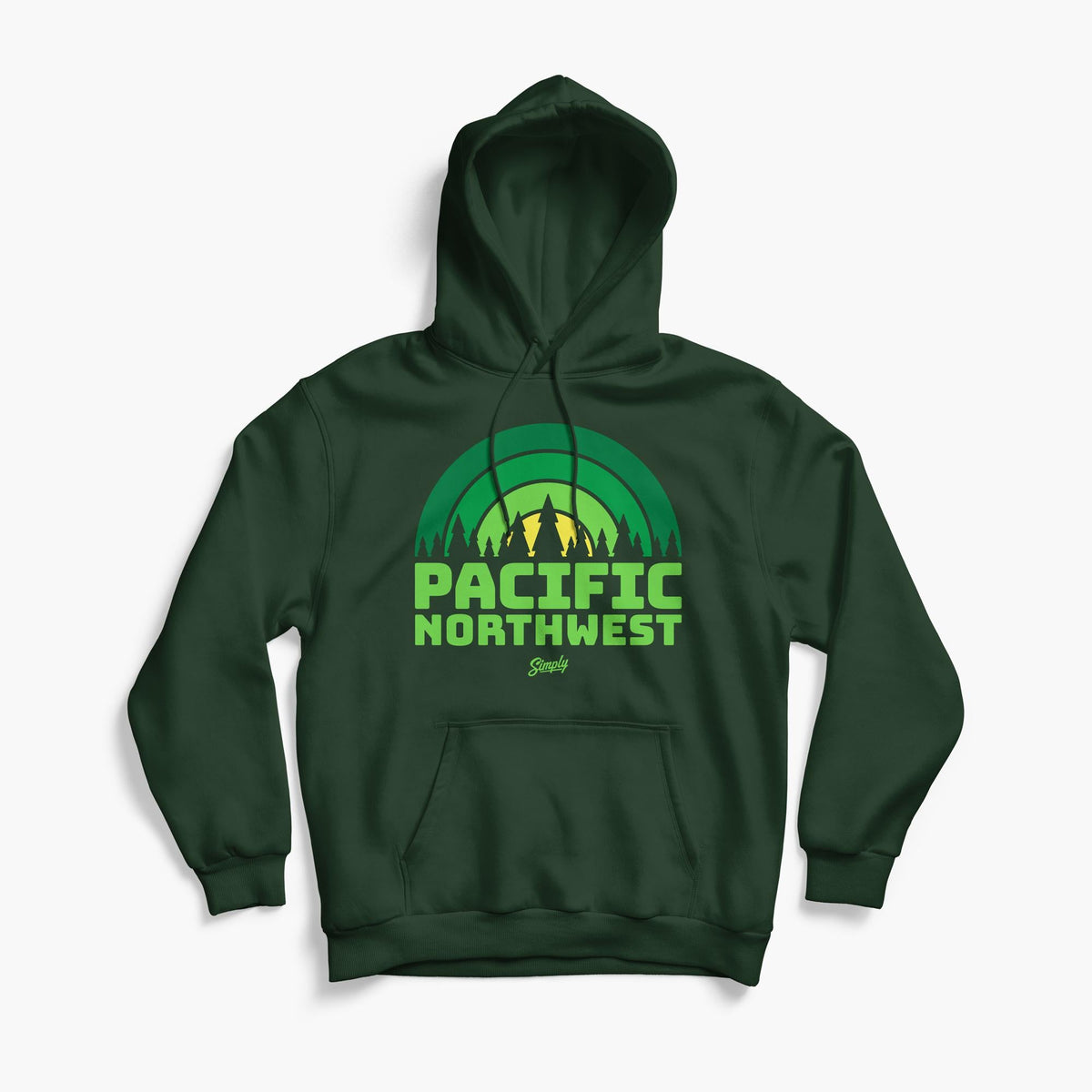 PNW Green Trees Hoodie