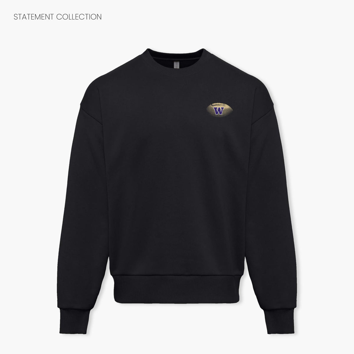Washington Huskies Stadium Legacy Black Crewneck