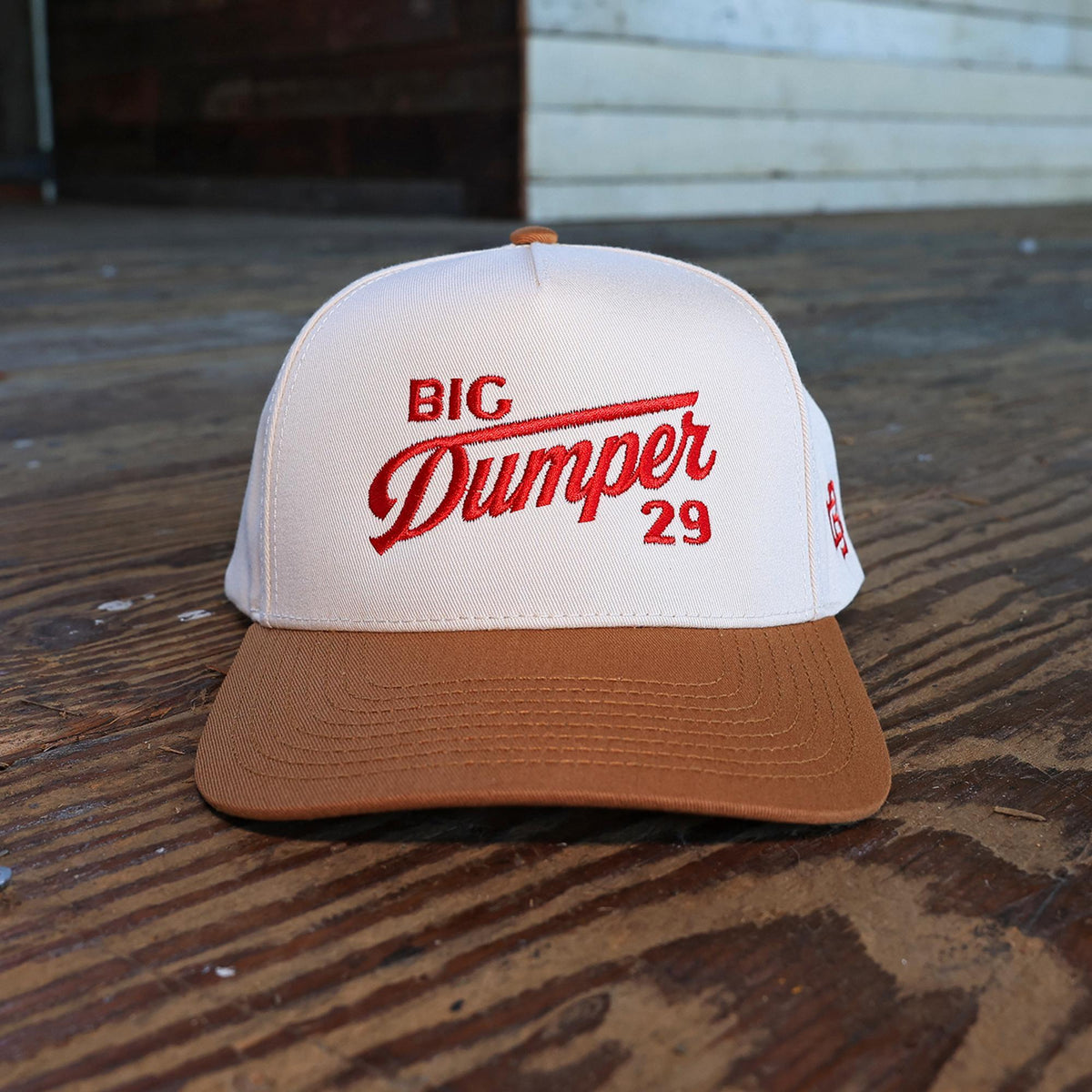 The Big Dumper Gameday Two Tone Cream/Tan Hat, Big Dumper Collection