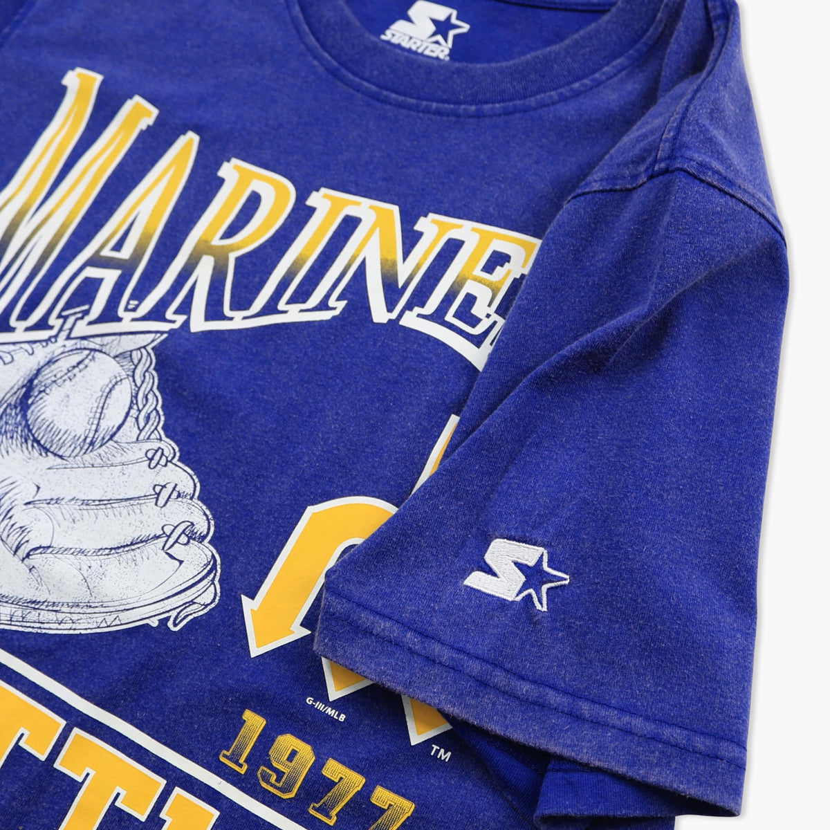 Seattle Mariners Retro Glove Royal T-Shirt