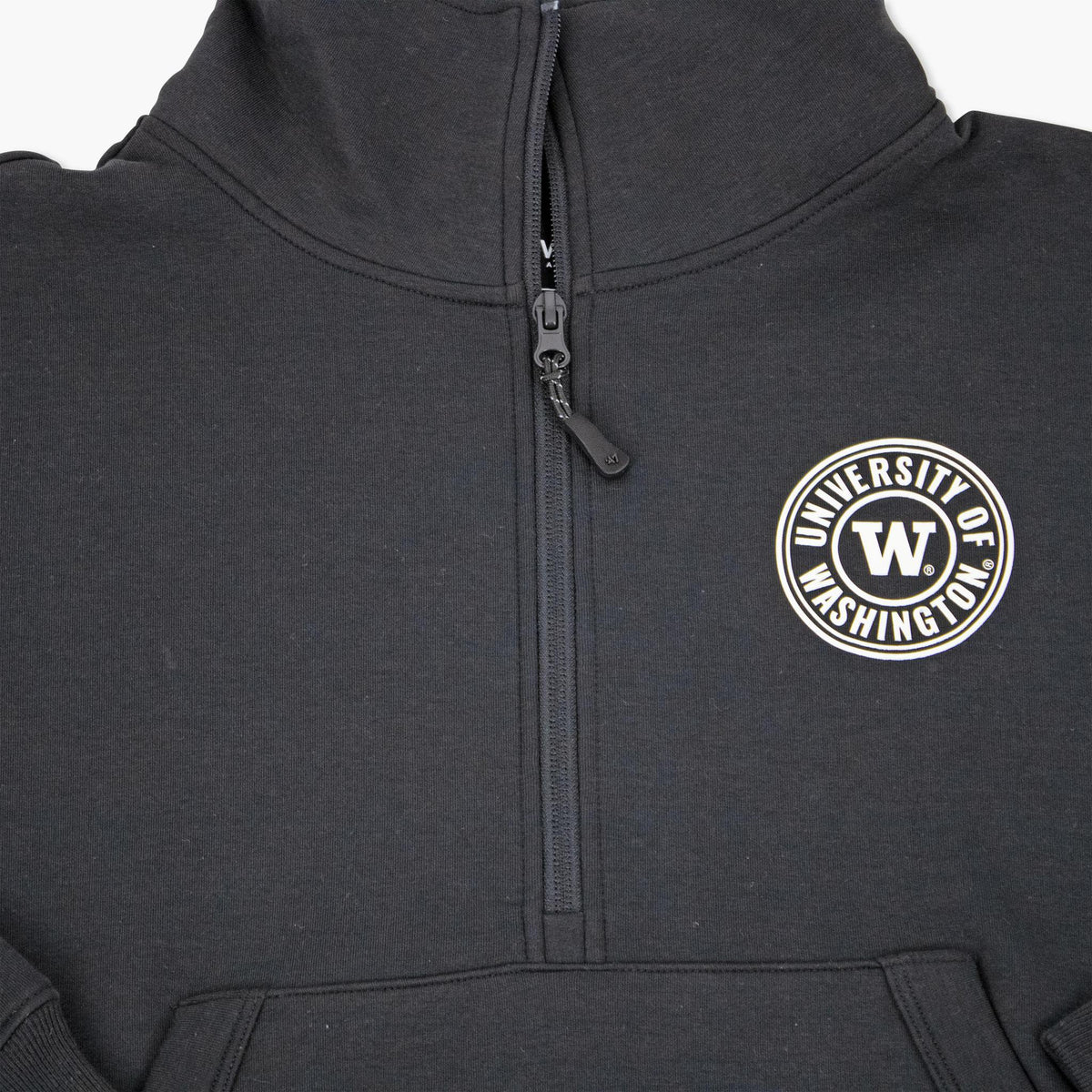 Washington Huskies Loop In Womens Black Scuba Pullover