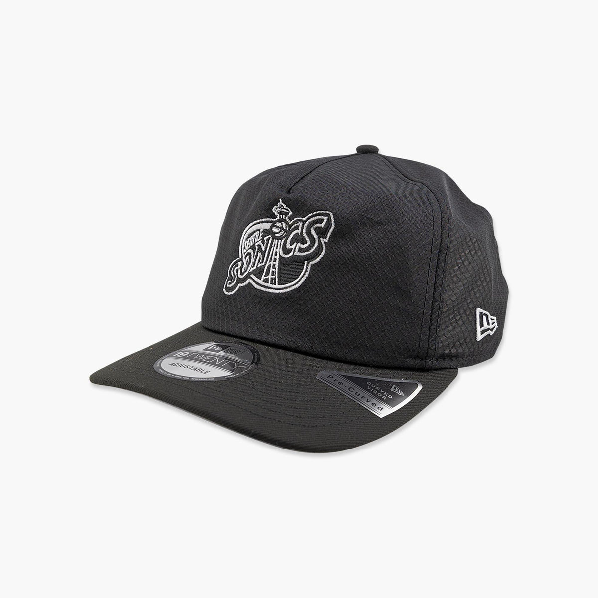 Seattle SuperSonics Black Diamond Mesh Trucker Snapback