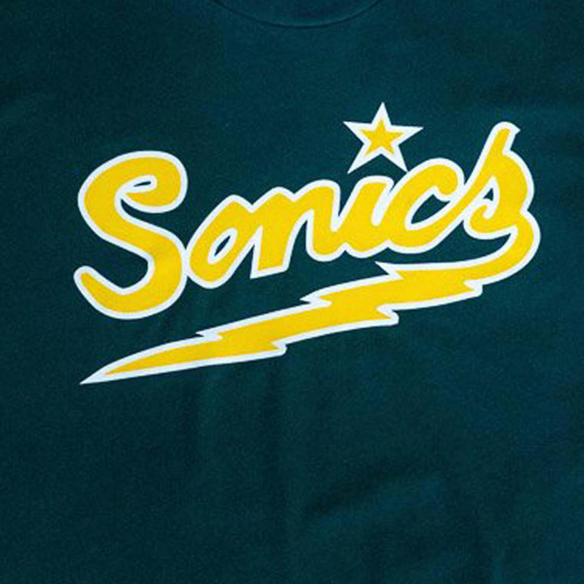 Seattle SuperSonics Green Lightning Bolt Logo Premium T-Shirt