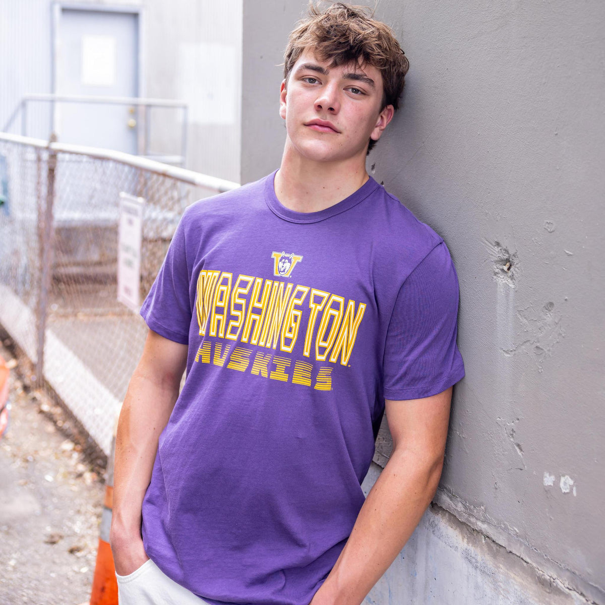 Washington Huskies Byline Regent Purple Franklin T-Shirt