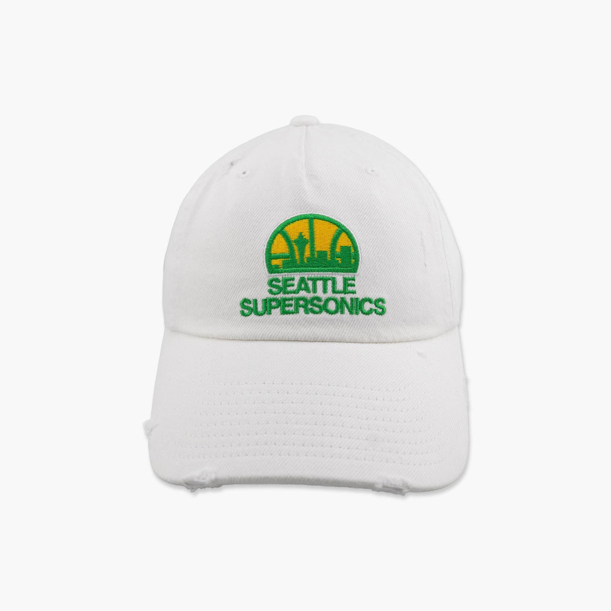 Seattle SuperSonics Whiteout Distressed Adjustable Hat