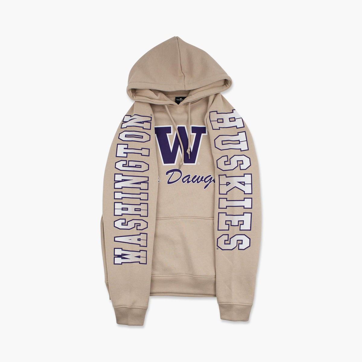 Washington Huskies Big Break Khaki Hoodie