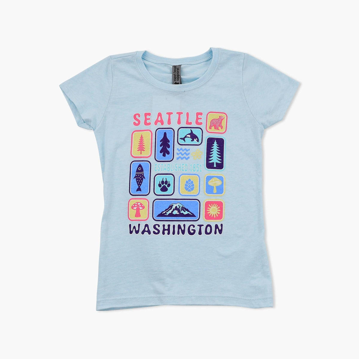 Puzzle Ocean Blue Seattle Youth T-Shirt