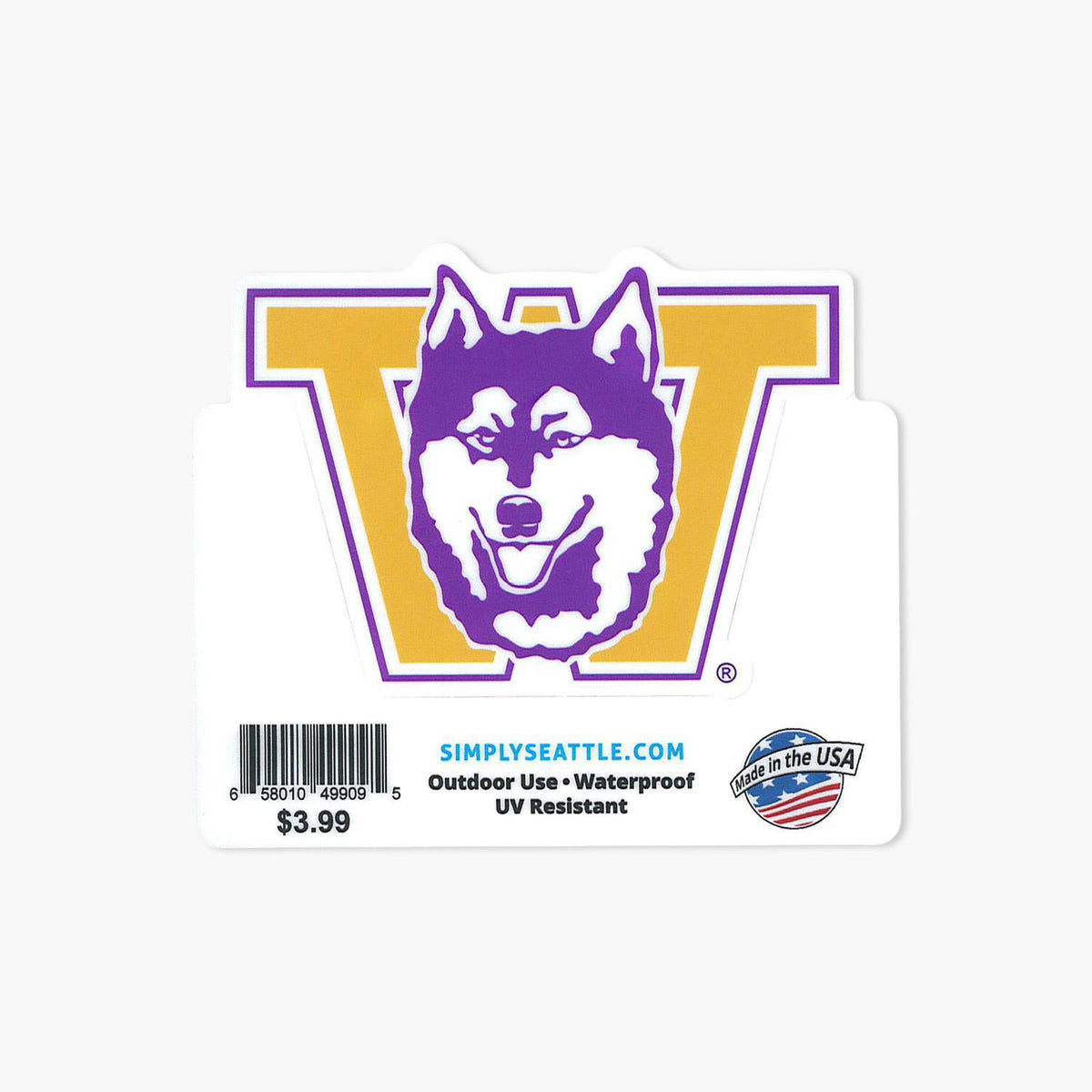 Washington Huskies Classic Throwback Sticker