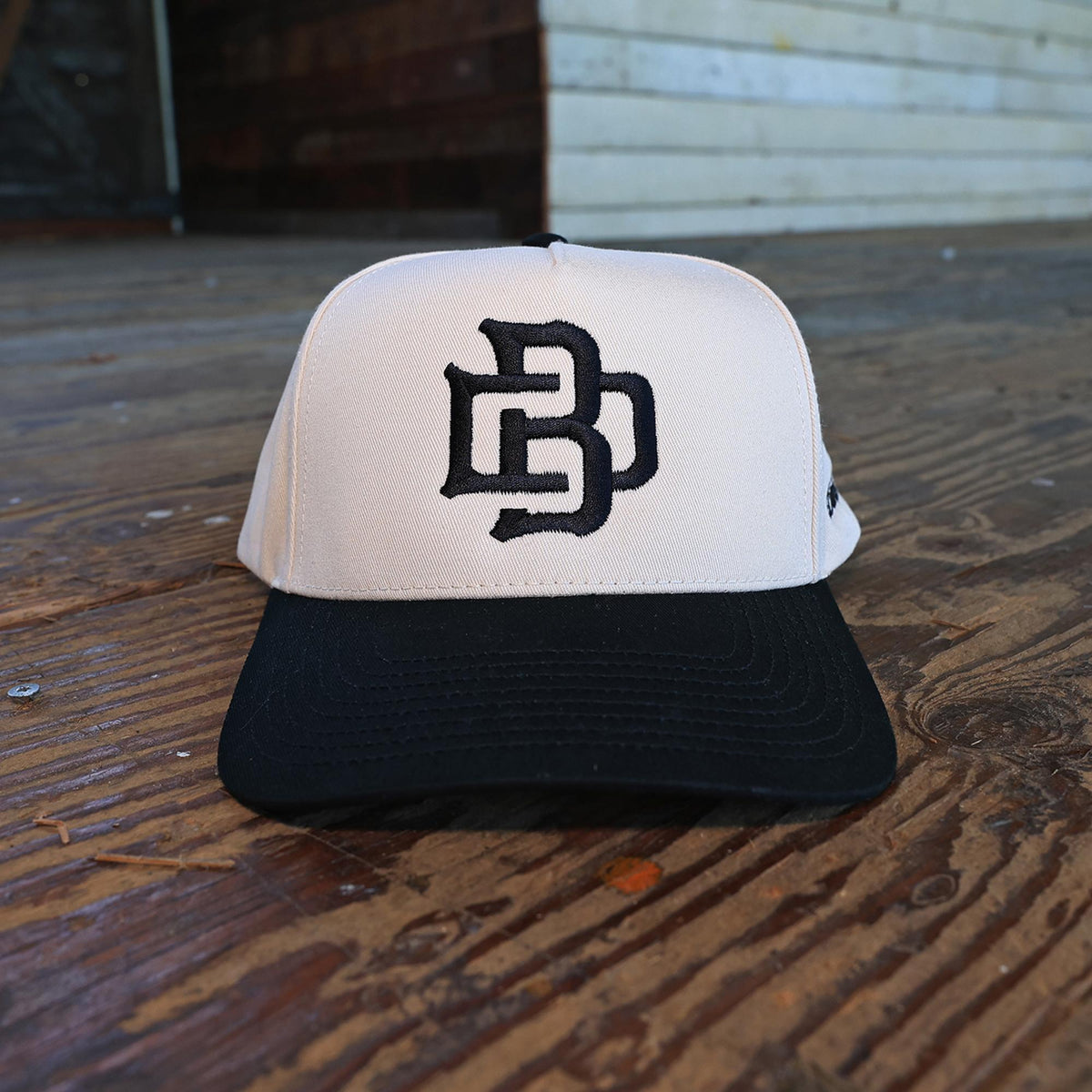 The BD Monogram Cream/Black Two Tone Hat, Big Dumper Collection