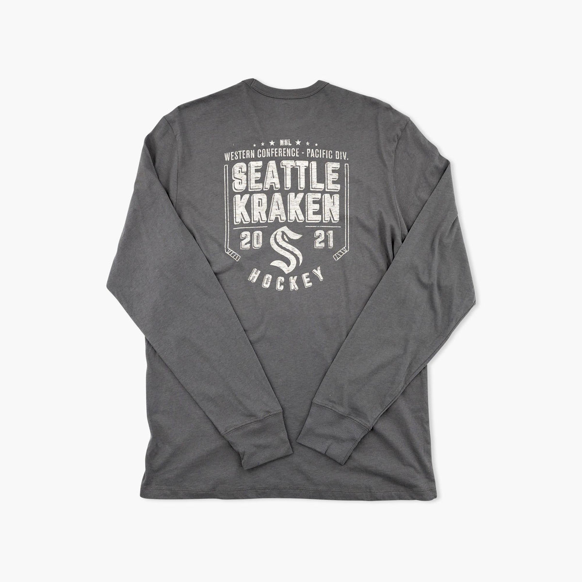 Seattle Kraken Submarine Back Hand Long Sleeve T-Shirt