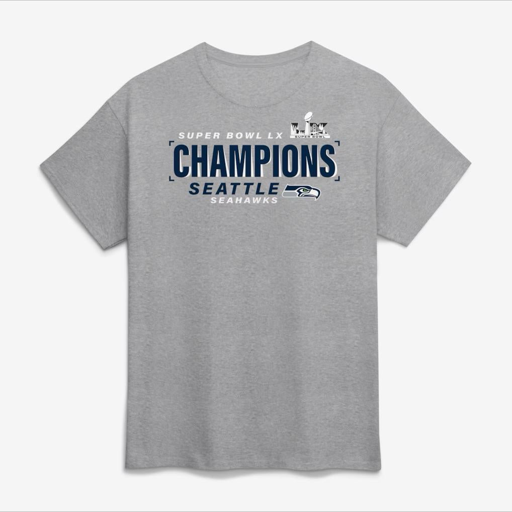 Seattle Seahawks Counting Points Super Bowl Champions Heather Gray T-Shirt