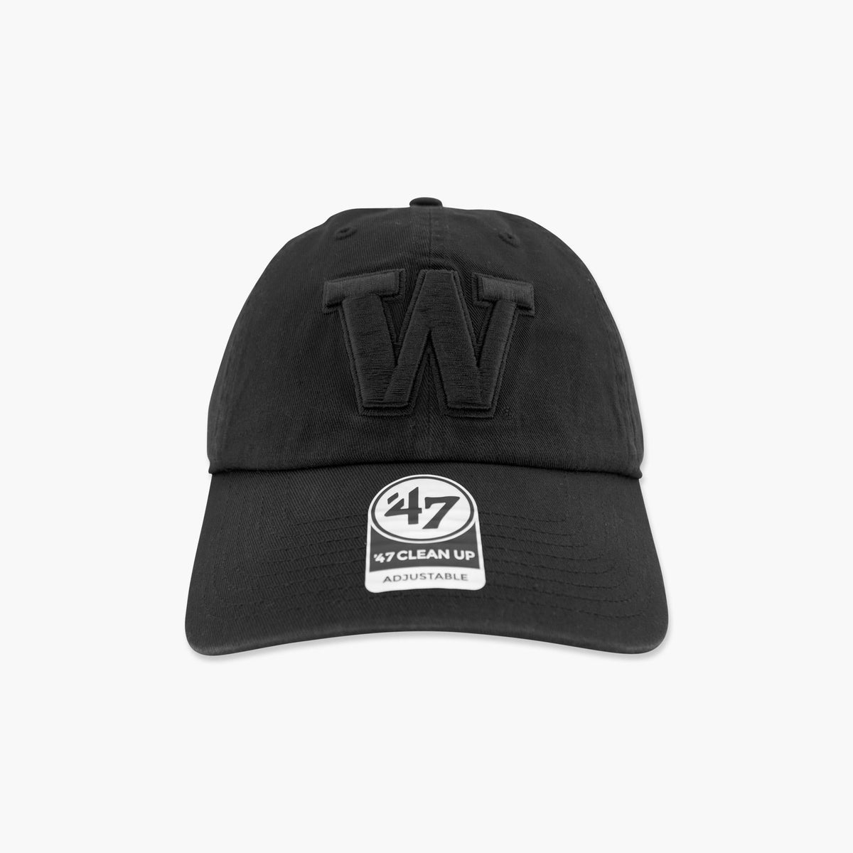 Washington Huskies Blackout Clean Up Adjustable Hat
