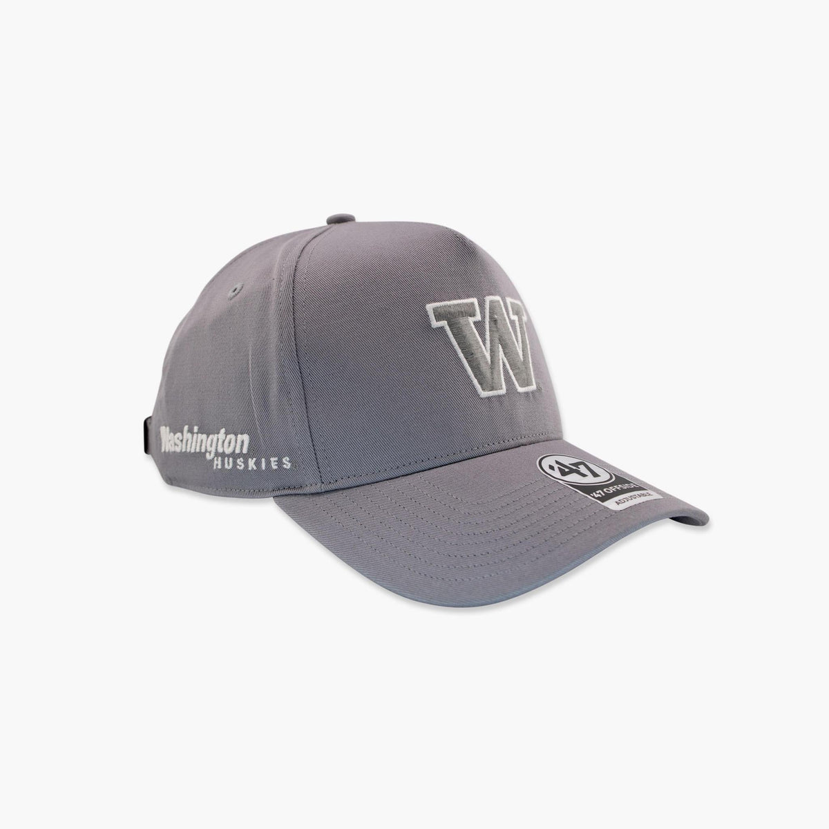 Washington Huskies Wolf Grey Foundational Offsides Adjustable Hat