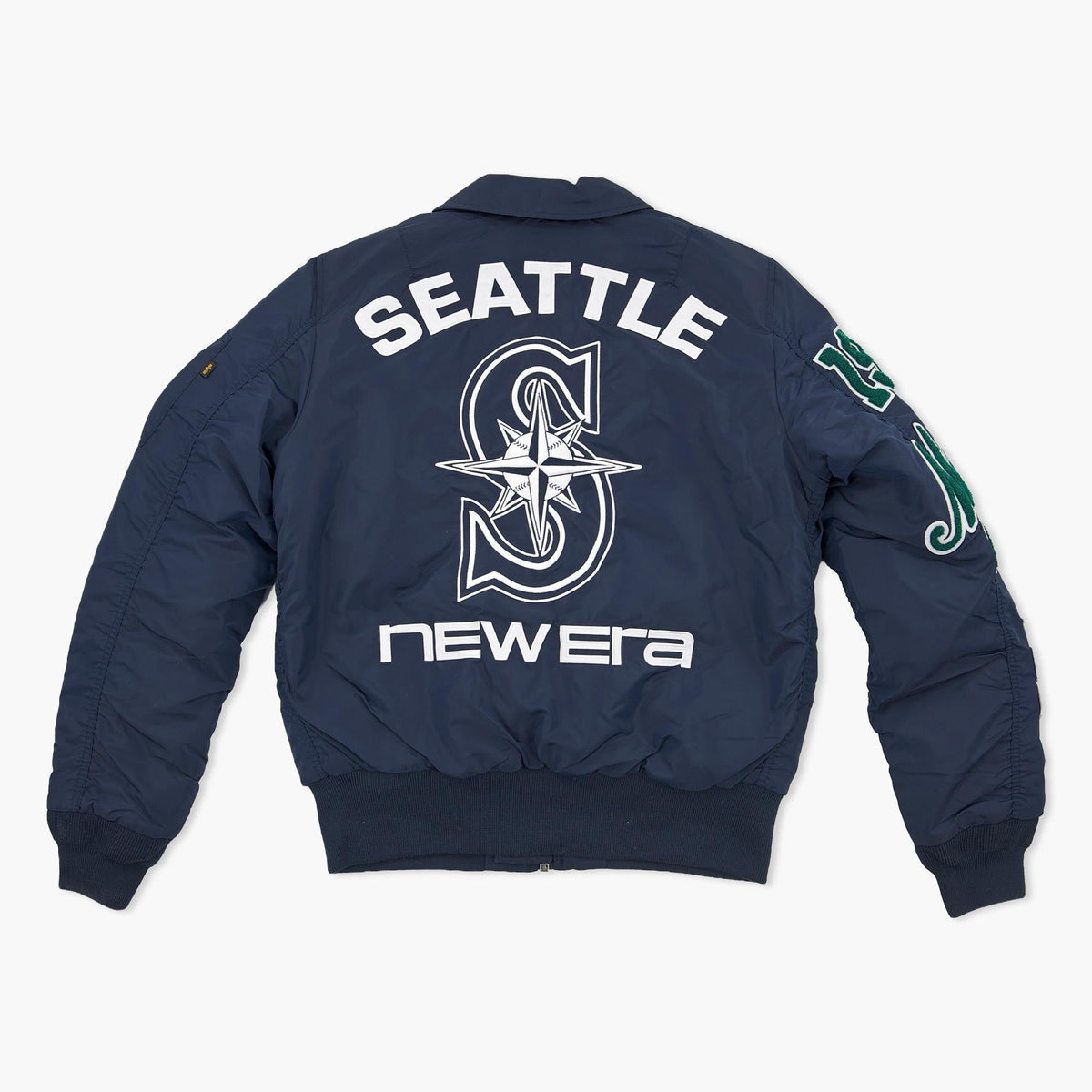 Seattle Mariners New Era x Alpha Industries 2026 Navy Bomber Jacket