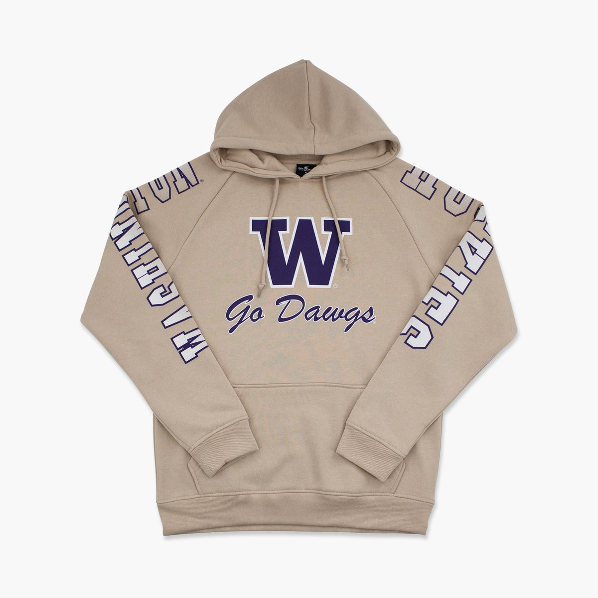 Washington Huskies Big Break Khaki Hoodie