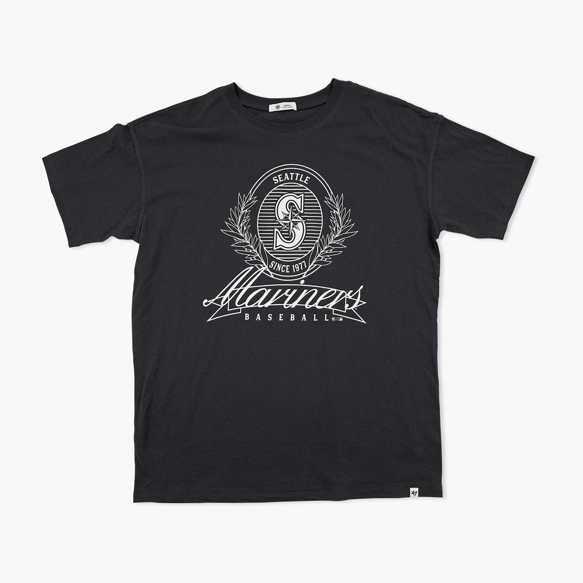 Seattle Mariners Black Laurel Women's T-Shirt
