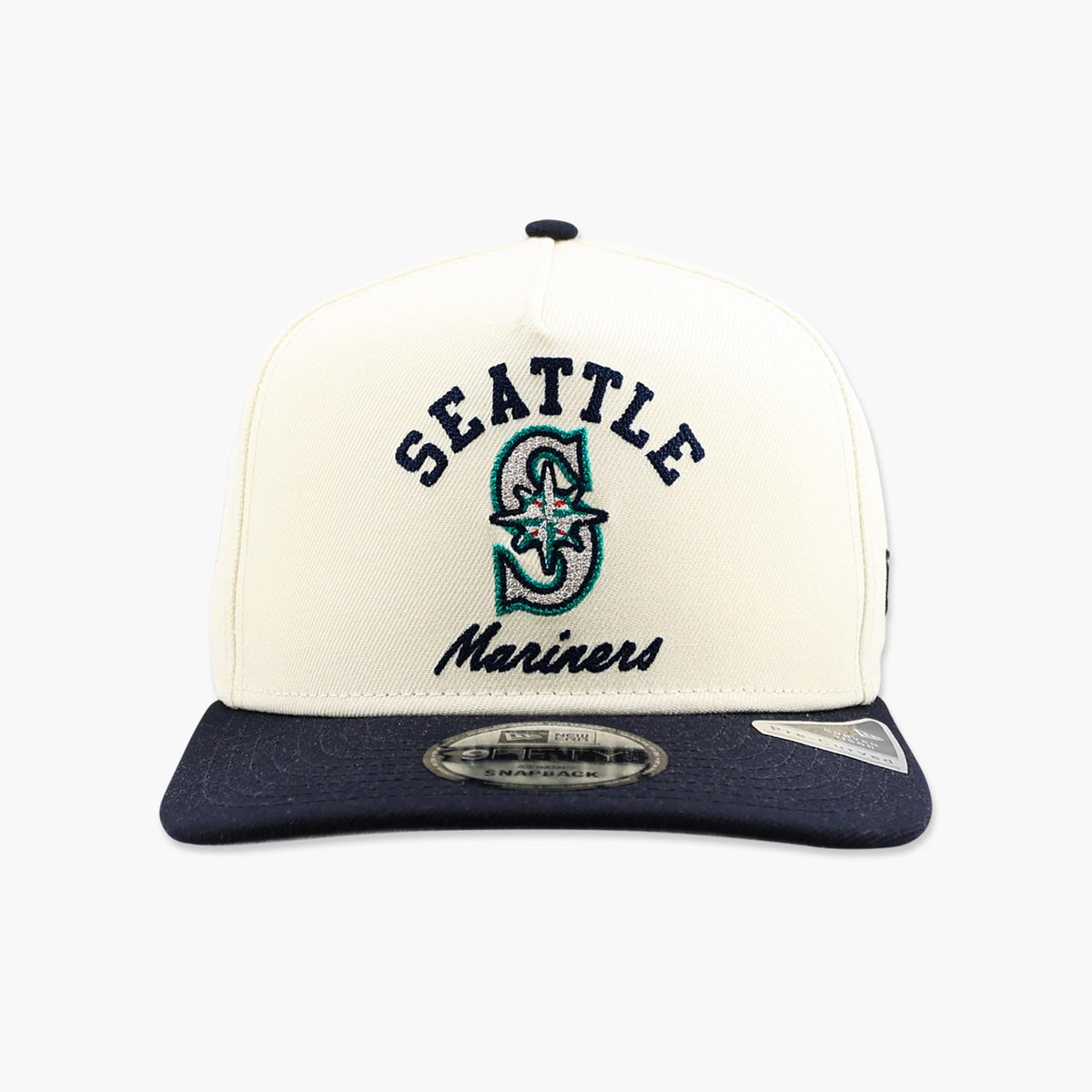 Seattle Mariners Cream Primary Logo Dugout Classic A-Frame Snapback