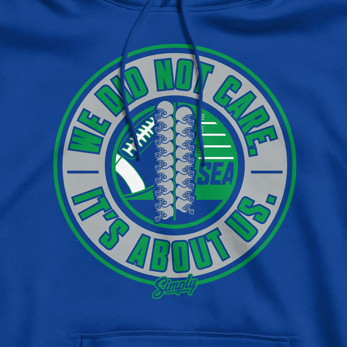Royal We Did Not Care Badge Hoodie