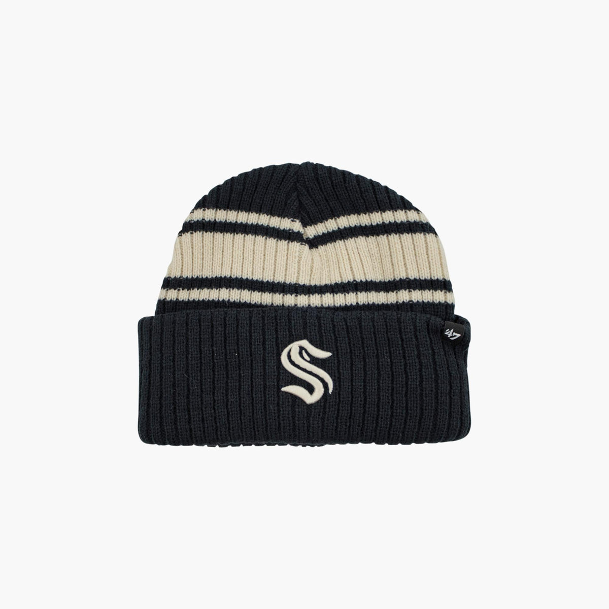 Seattle Kraken Harbor Stripe Cuff Beanie