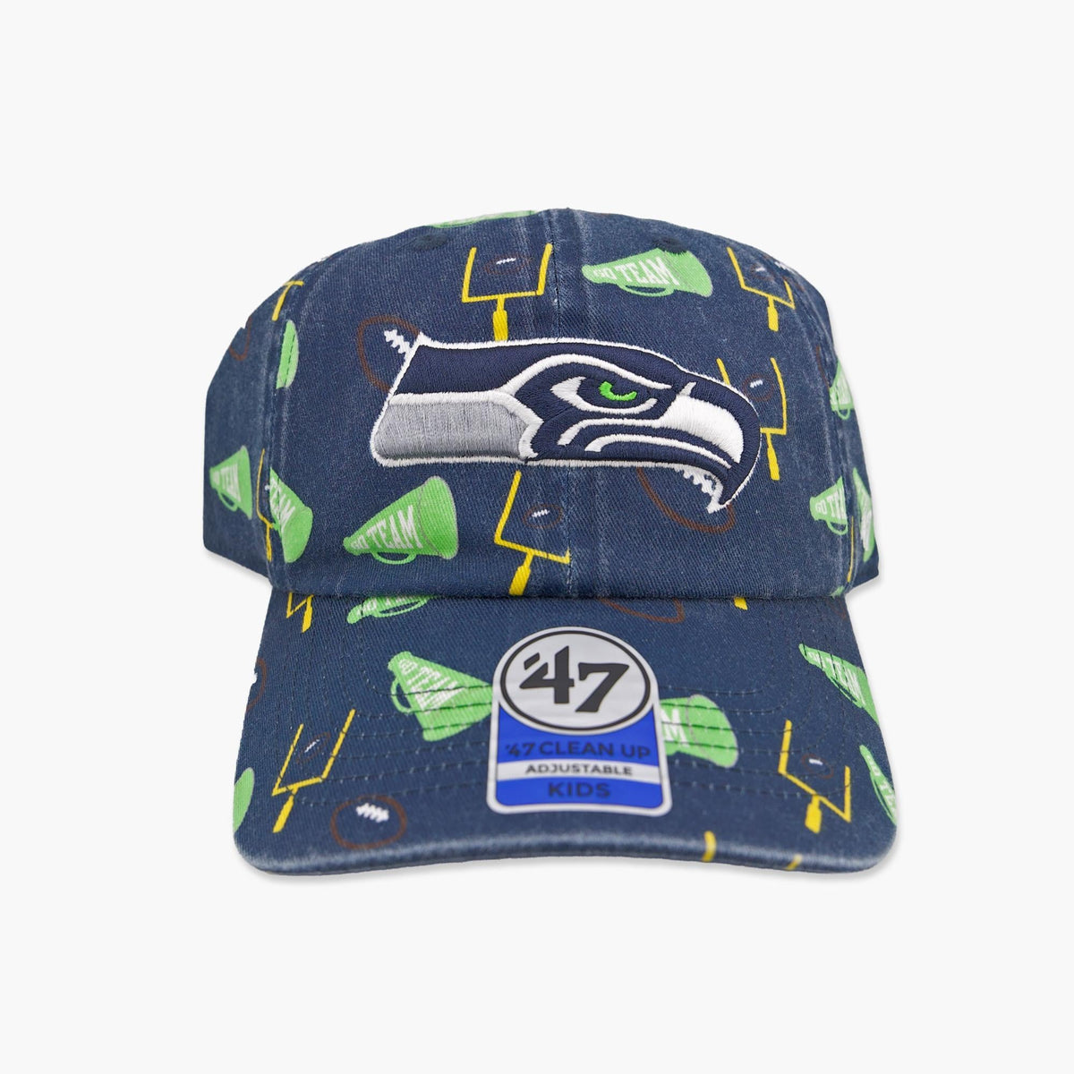 Seattle Seahawks Navy Stomping Ground Youth Adjustable Hat