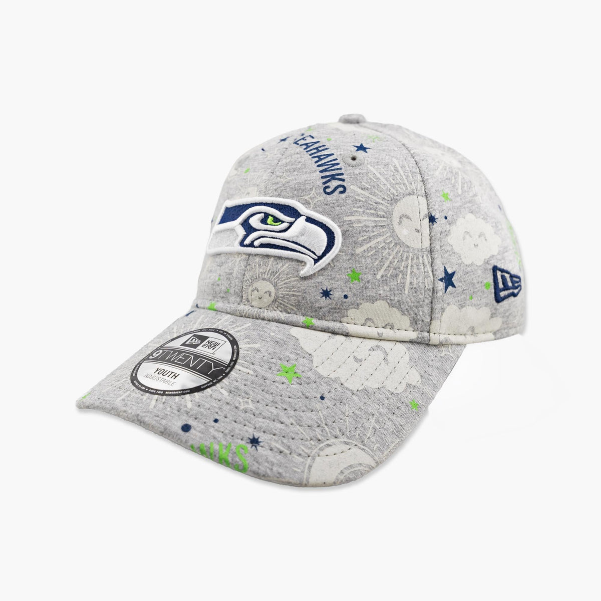 Seattle Seahawks Sky Time Grey Youth Adjustable Hat
