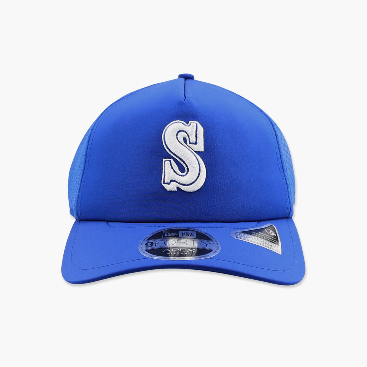 Seattle Mariners 2026 Batting Practice Royal "S" Apex Trucker Hat