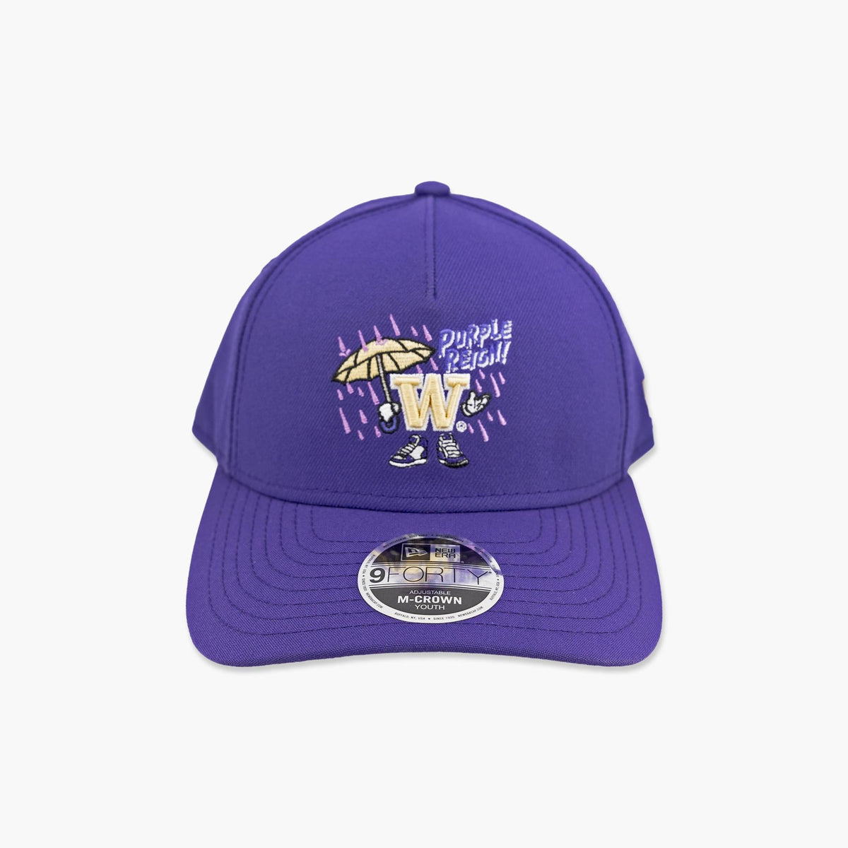 Washington Huskies Purple Cartoon Snapback - Youth