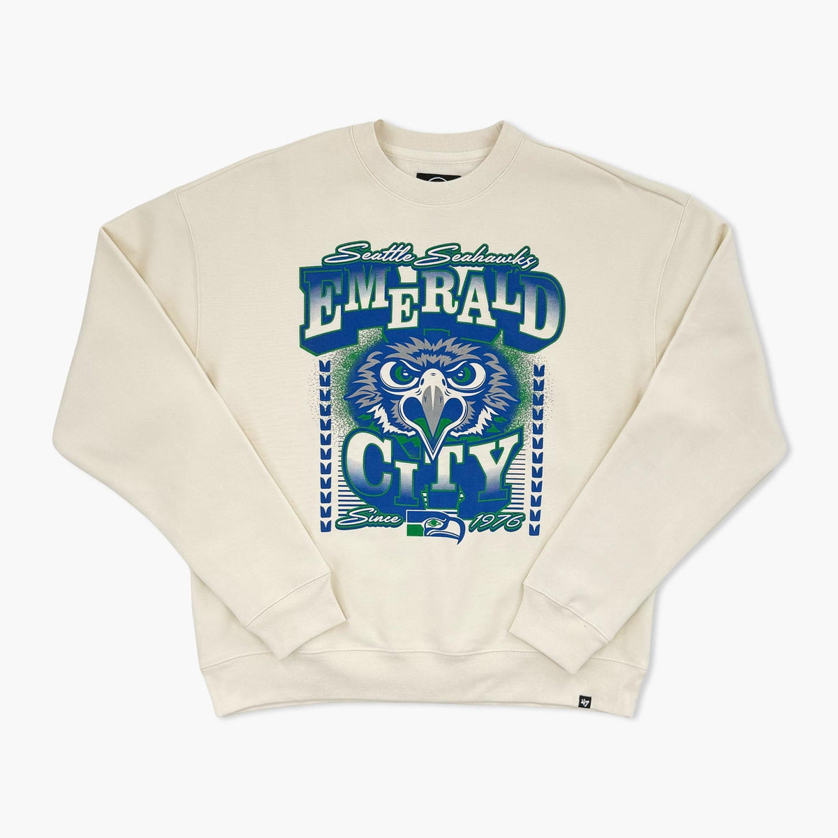 Seattle Seahawks Emerald City Icon Sandstone Crewneck