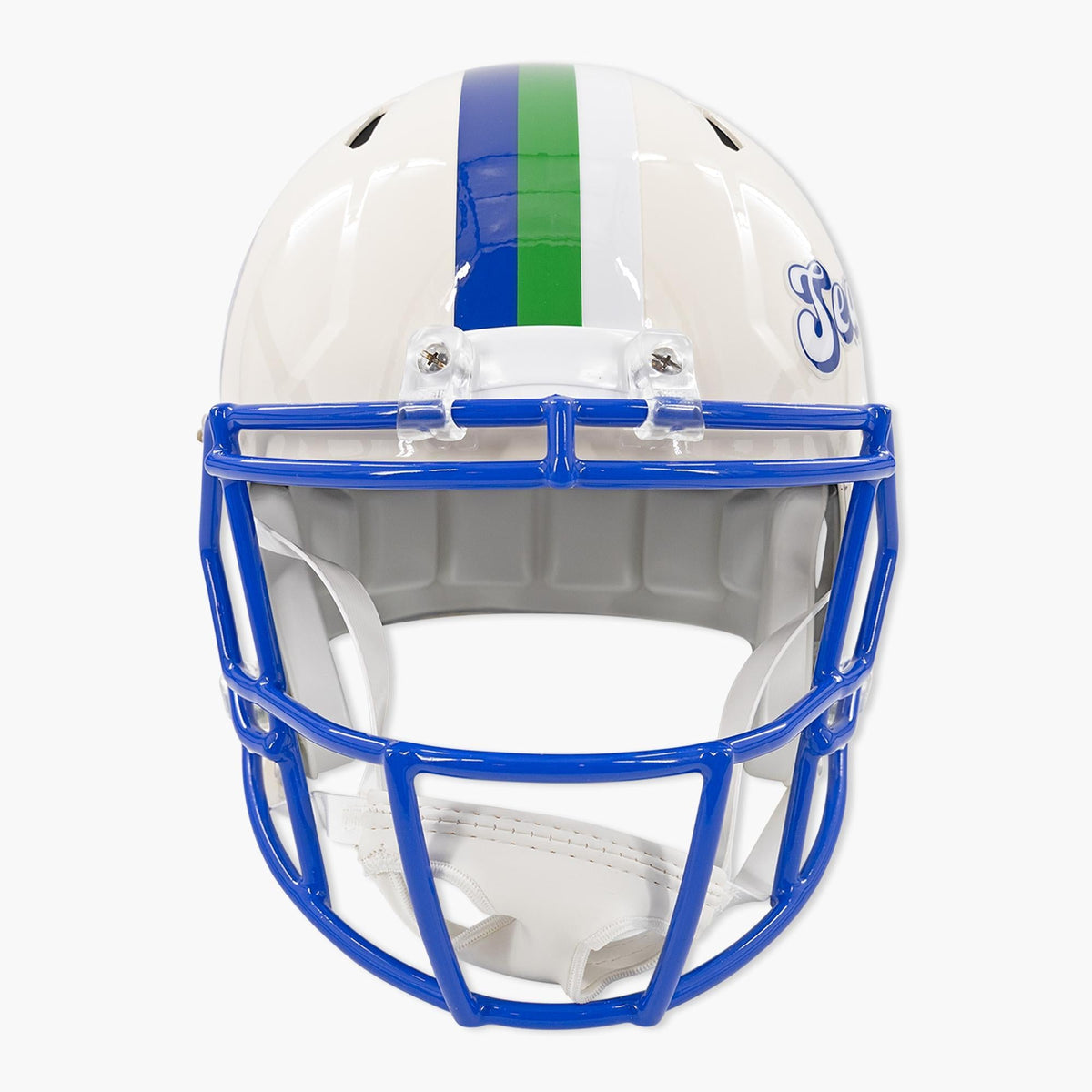Seattle Seahawks Retro Cream Full Size Helmet