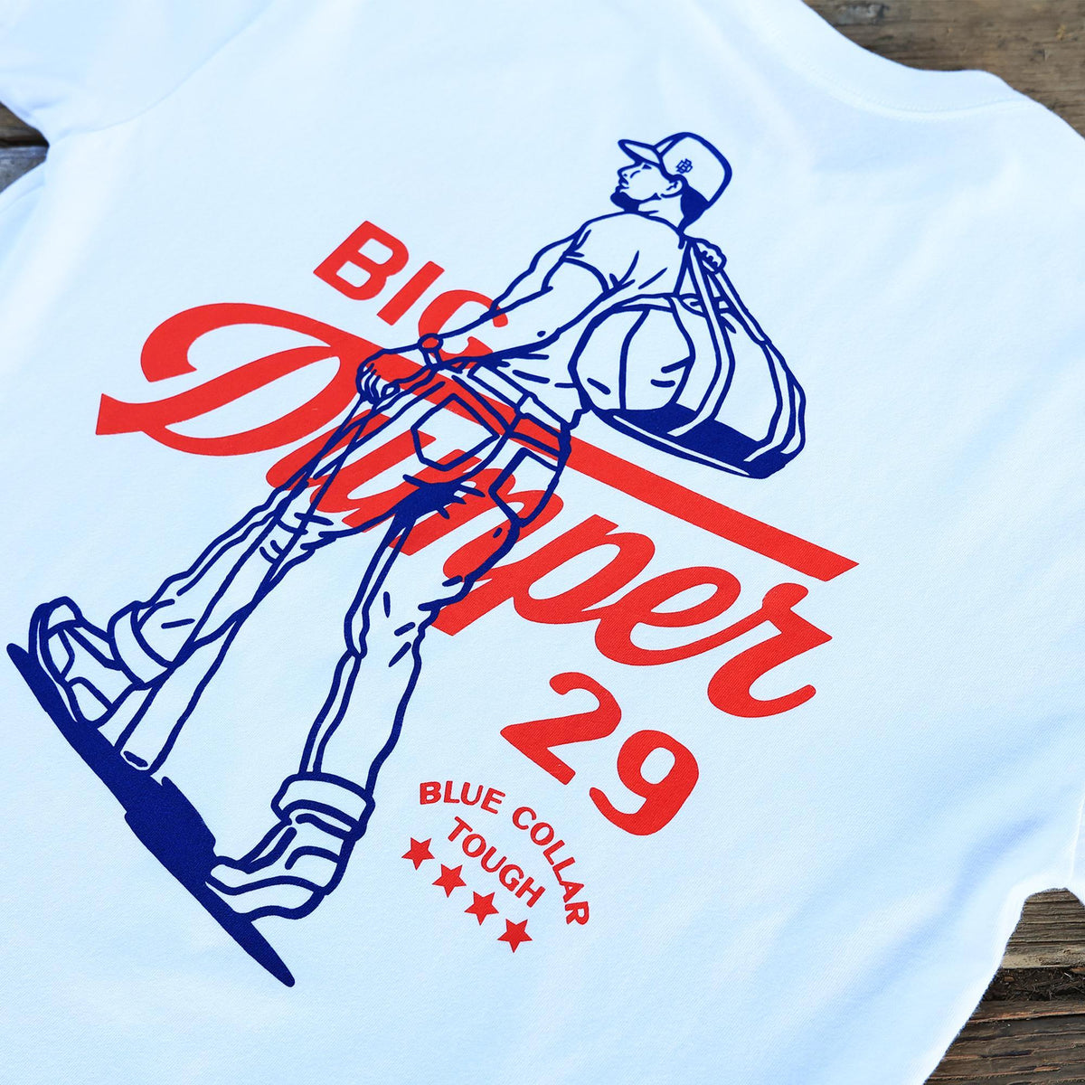 The Gameday White T-Shirt, Big Dumper Collection