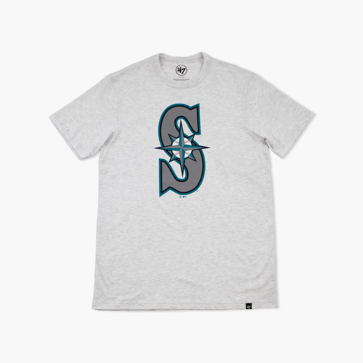 Seattle Mariners Primary Logo Relay Grey T-Shirt