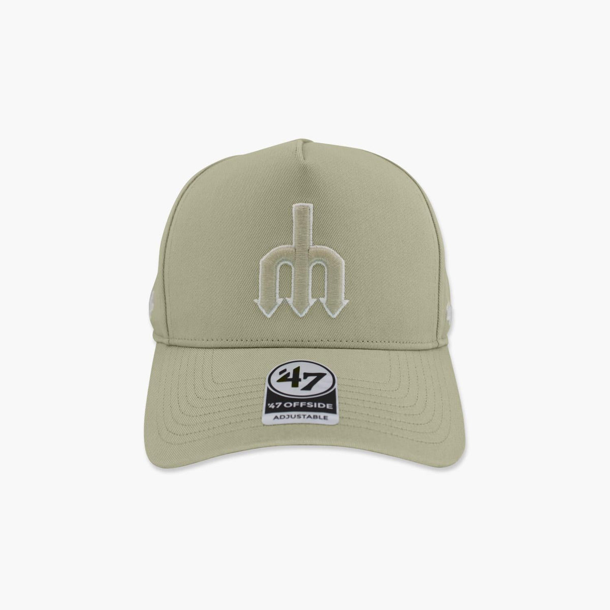 Seattle Mariners Trident Logo System Grey Offsides Snapback