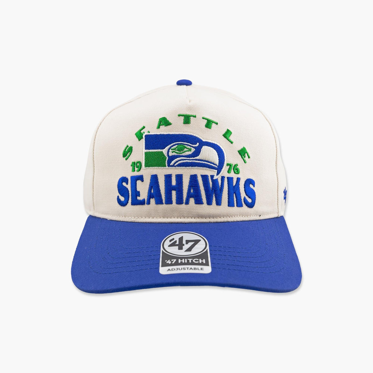 Seattle Seahawks Natural Throwback Arcitext Hitch Snapback