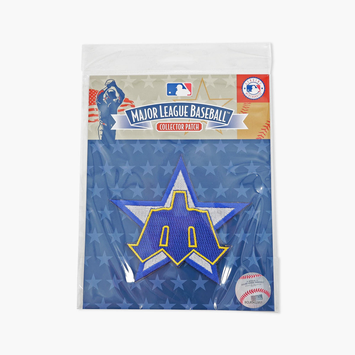 Seattle Mariners Throwback Trident Logo Commemorative Sleeve Patch