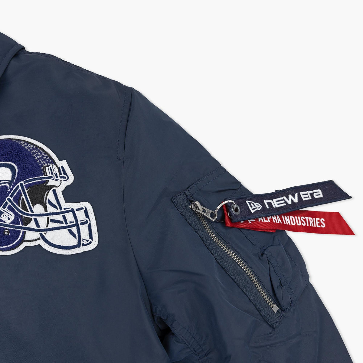Seattle Seahawks New Era x Alpha Industries 2026 Navy Bomber Jacket