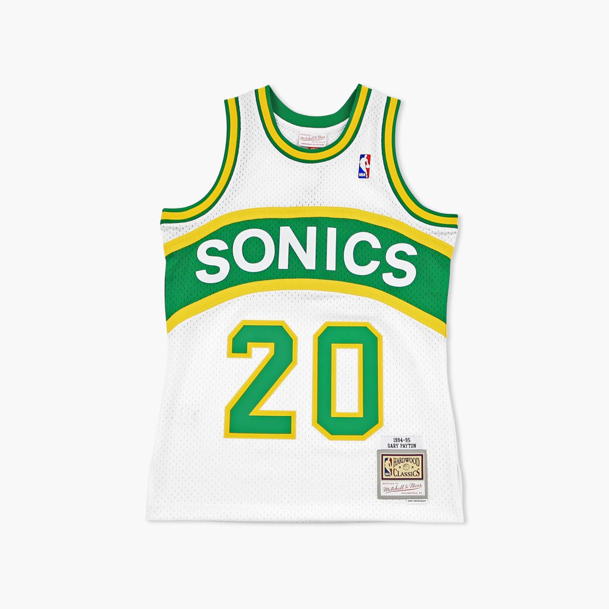 Seattle SuperSonics Gary Payton 1994 White Swingman Jersey