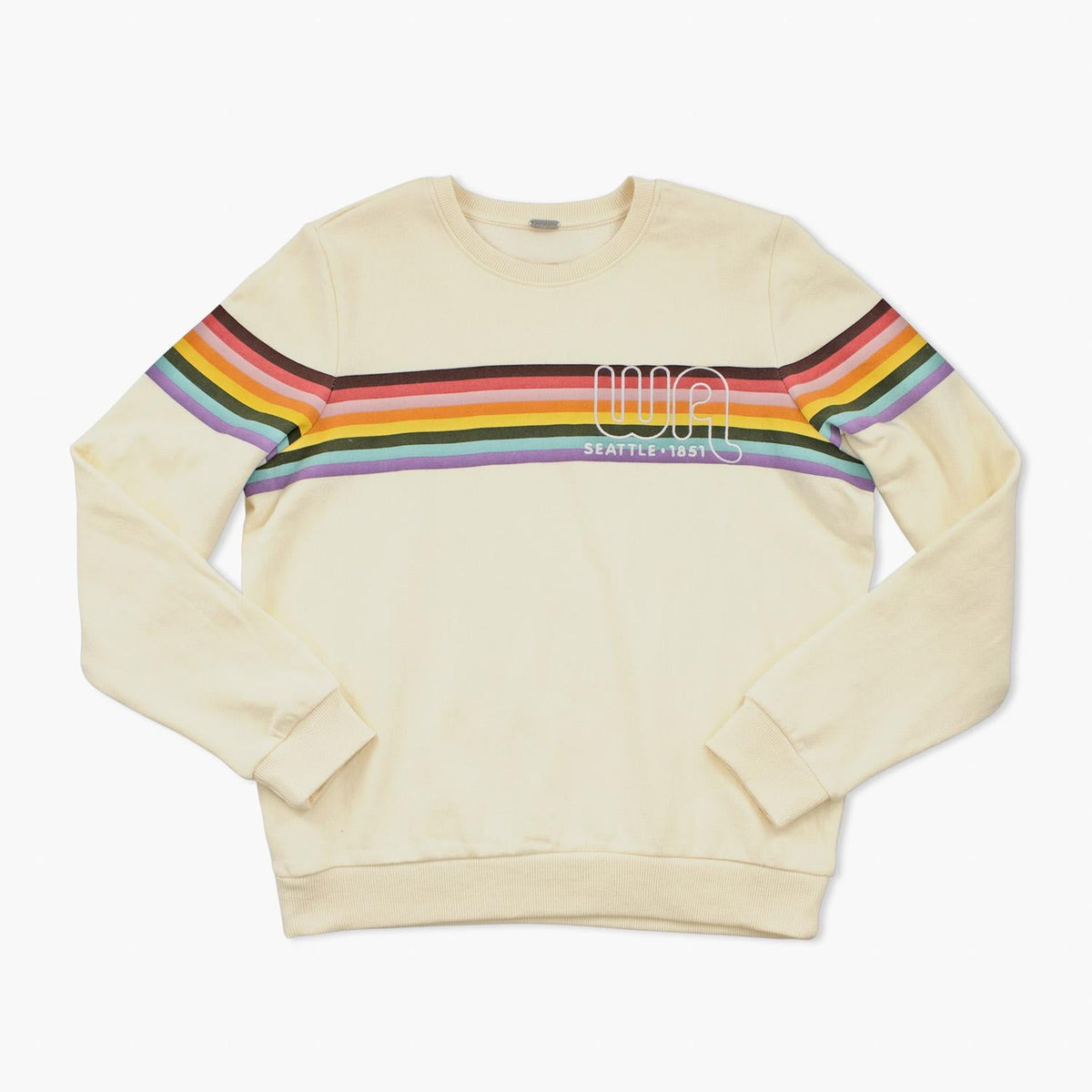 Honeylemon Hollow Oatmeal Seattle Embroidered Women's Crewneck