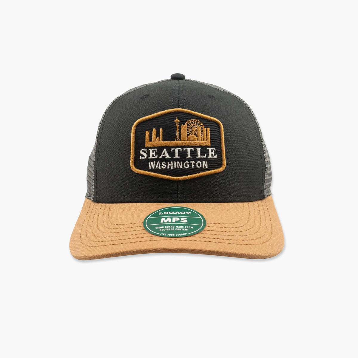 Skyline Practice Black/Caramel/Dark Grey Seattle Trucker Hat