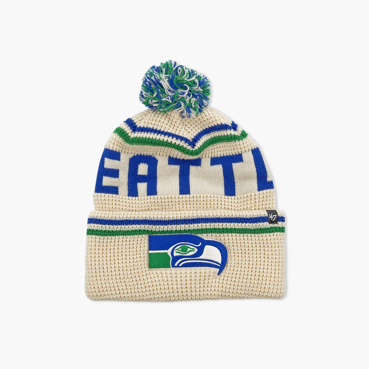 Seattle Seahawks Natural Quattrle Cuff Beanie