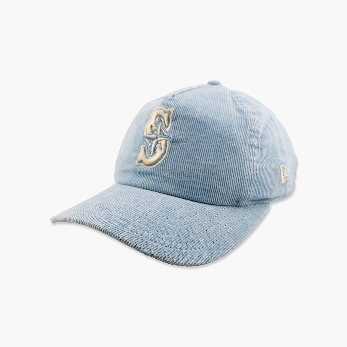 Seattle Mariners Light Blue Corduroy Unstructured Snapback