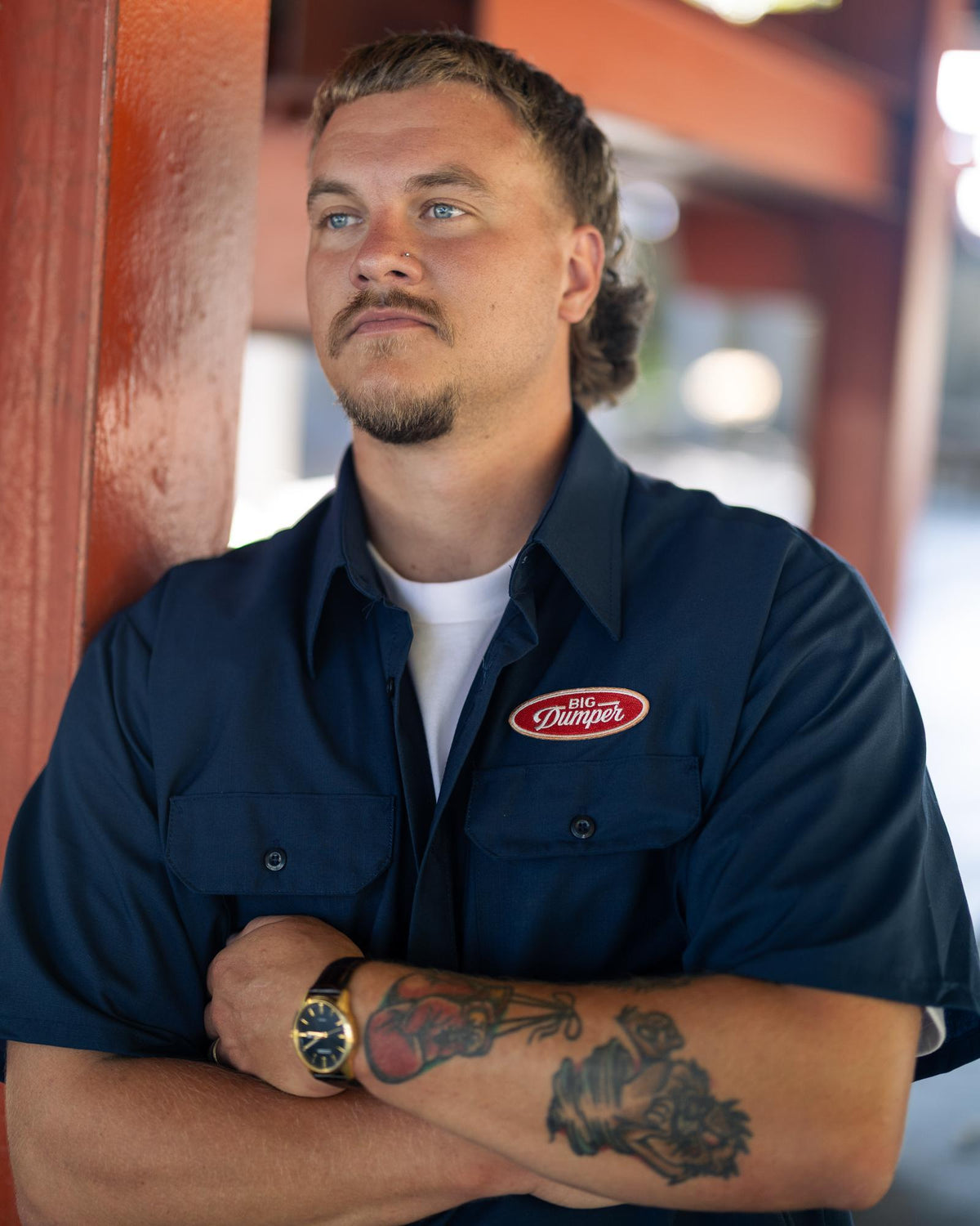 The Gameday Navy Mechanic Shirt, Big Dumper Drop 2