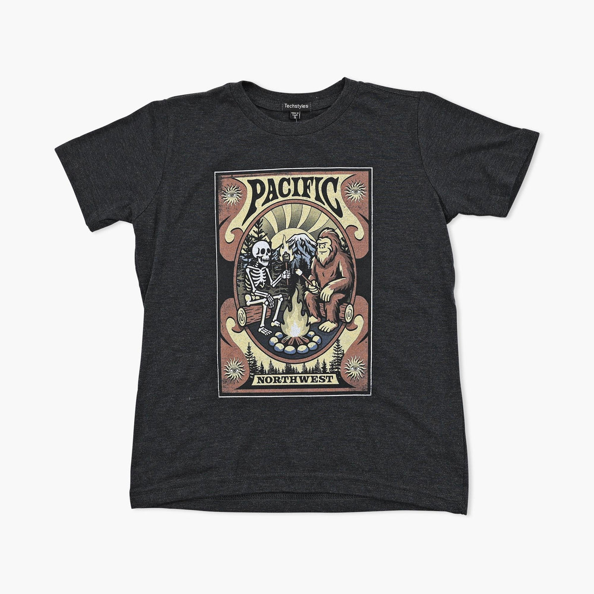Undead Youth Squatch Black Pacific Northwest T-Shirt